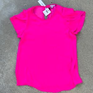 Valentine’s Day Hot pink Short Sleeve Top Size Small